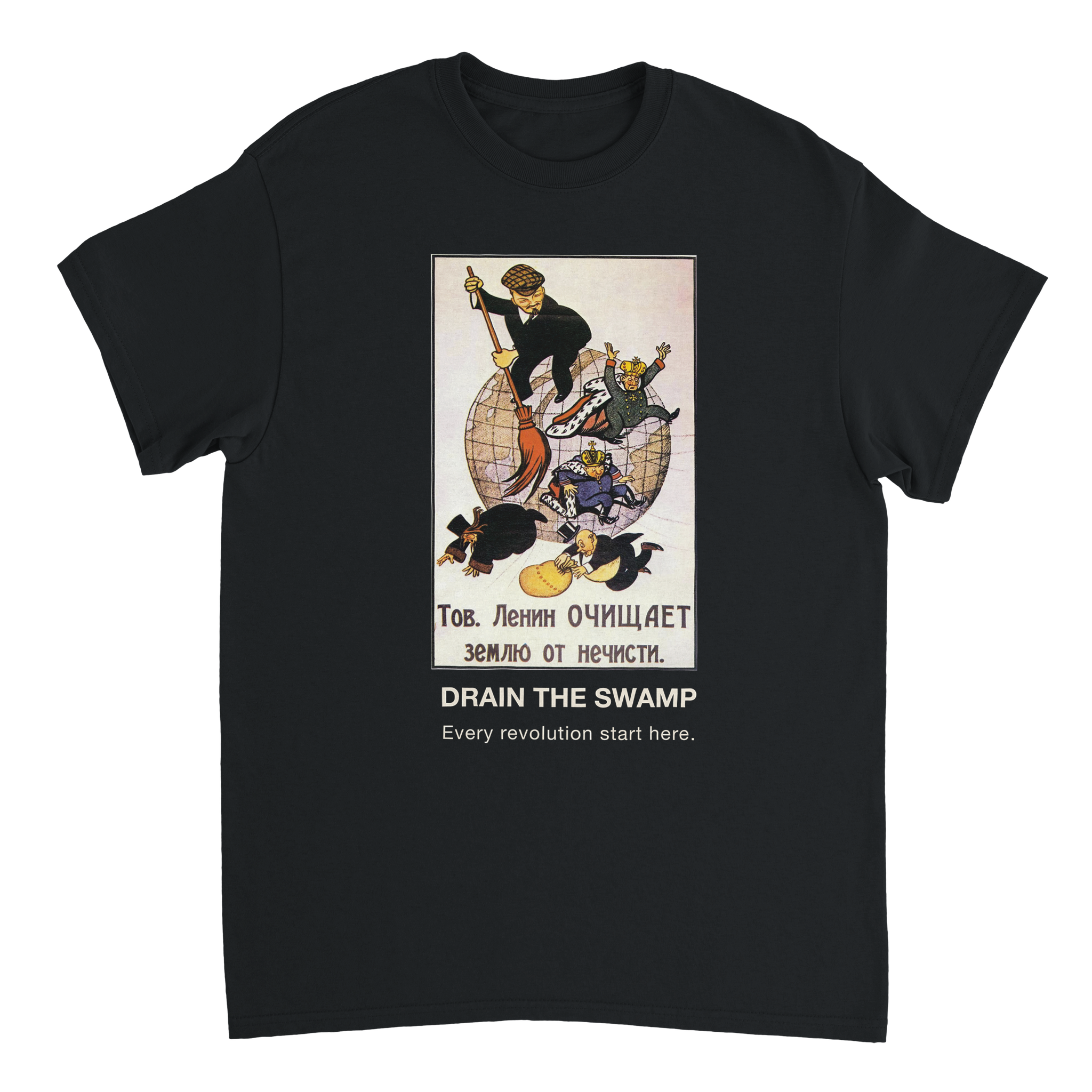 Drain the swamp, Black, recto